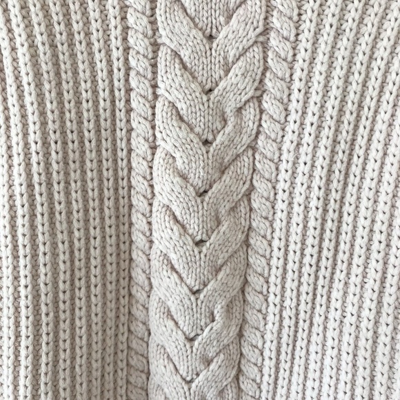 Lululemon Bring The Cozy Turtleneck Sweater Sz 8 Misty Pink Cable Knit NWOT - Picture 5 of 13